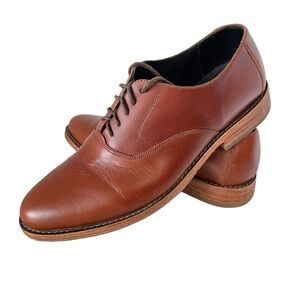 Nisolo Everyday Oxford Men’s Leather Dress Shoes Brown Size 9